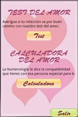 Test del amor android App screenshot 3